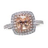 Thumbnail Image 1 of Morganite Engagement Ring 5/8 ct tw Diamonds 14K Two-Tone Gold