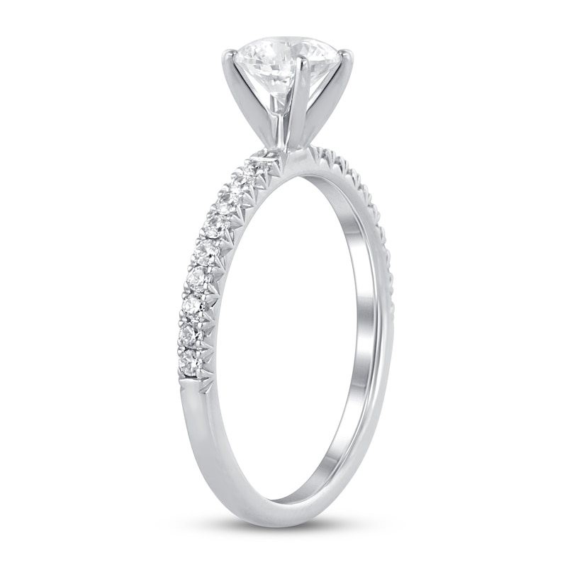 Diamond Engagement Ring 7/8 ct tw 14K White Gold