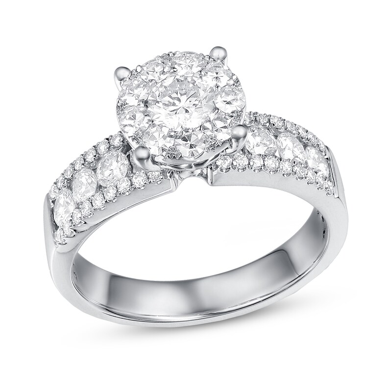 Diamond Engagement Ring 1-1/5 ct tw 14K White Gold