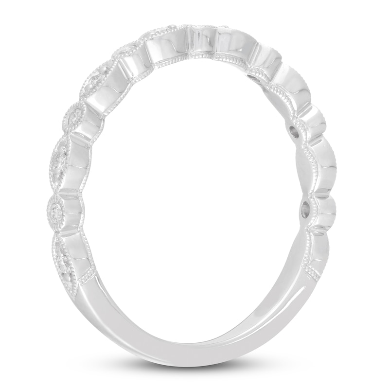 Neil Lane Diamond Wedding Band 1/8 ct tw Round-cut 14K White Gold