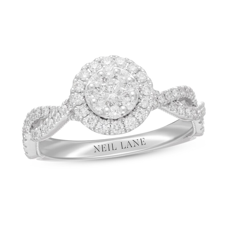 Neil Lane Diamond Engagement Ring 3/4 ct tw Round-cut 14K White Gold