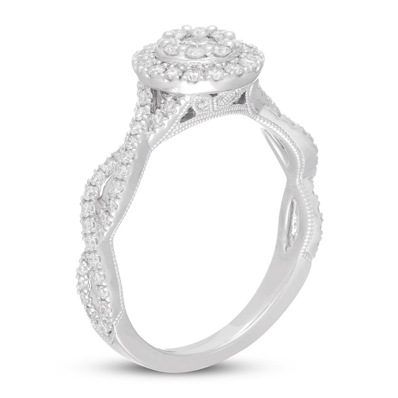 Neil Lane Diamond Engagement Ring 3/4 ct tw Round-cut 14K White Gold