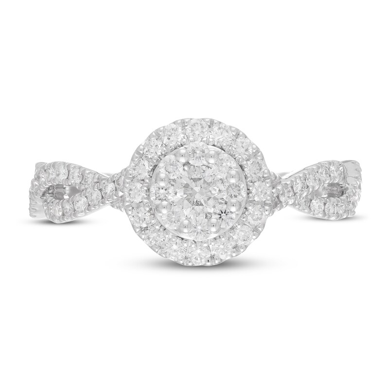 Neil Lane Diamond Engagement Ring 3/4 ct tw Round-cut 14K White Gold
