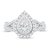 Thumbnail Image 3 of Diamond Engagement Ring 1 ct tw Pear/Round 14K White Gold