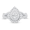 Thumbnail Image 2 of Diamond Engagement Ring 1 ct tw Pear/Round 14K White Gold