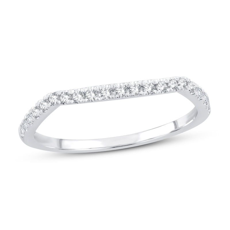 Diamond Wedding Band 1/6 ct tw 14K White Gold