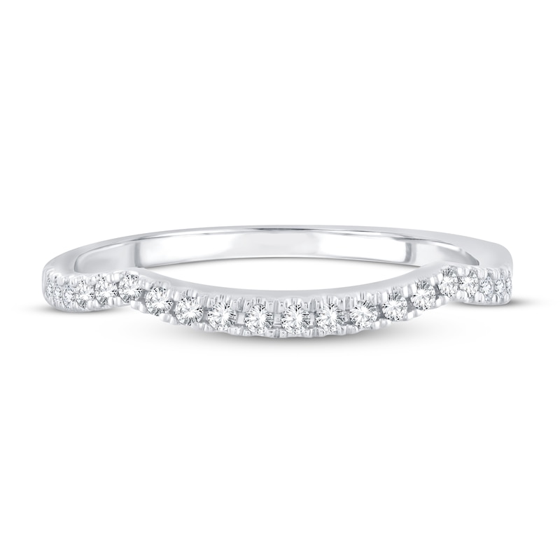 Diamond Wedding Band 1/6 ct tw 14K White Gold