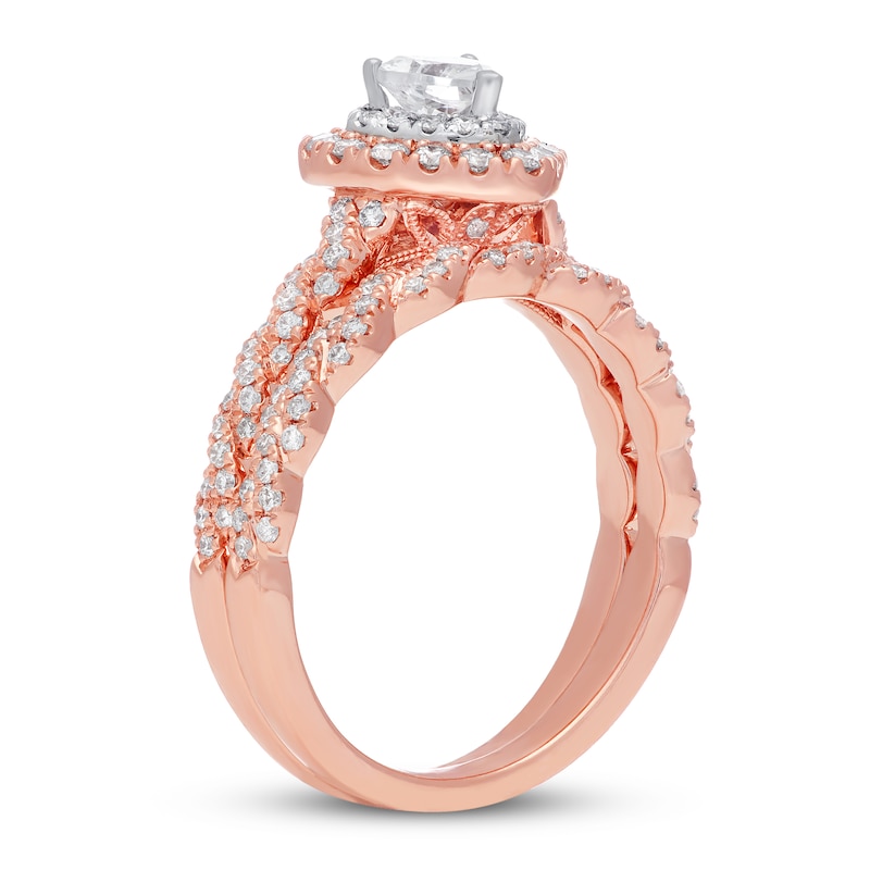 Main Image 2 of Neil Lane Heart-Shaped Diamond Bridal Set 7/8 ct tw 14K Two-Tone Gold
