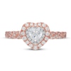 Thumbnail Image 1 of Neil Lane Diamond Engagement Ring 3/4 ct tw Heart & Round-cut 14K Two-Tone Gold