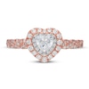 Thumbnail Image 5 of Neil Lane Diamond Engagement Ring 3/4 ct tw Heart & Round-cut 14K Two-Tone Gold