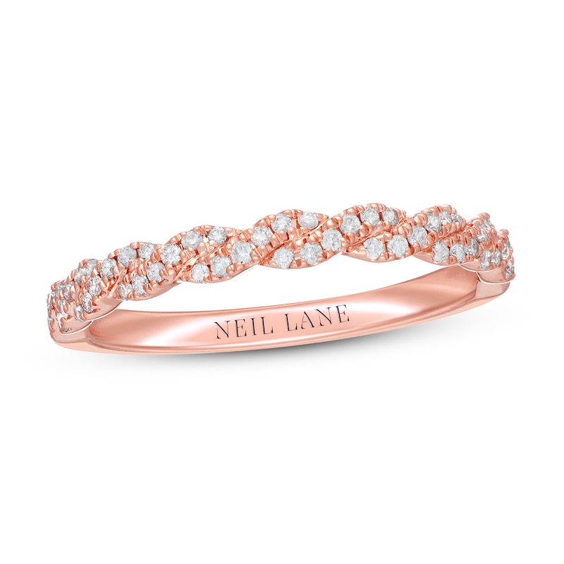 Main Image 7 of Neil Lane Diamond Wedding Band 1/5 ct tw 14K Rose Gold