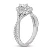 Neil Lane Diamond Engagement Ring 7/8 ct tw Pear/Round 14K White Gold