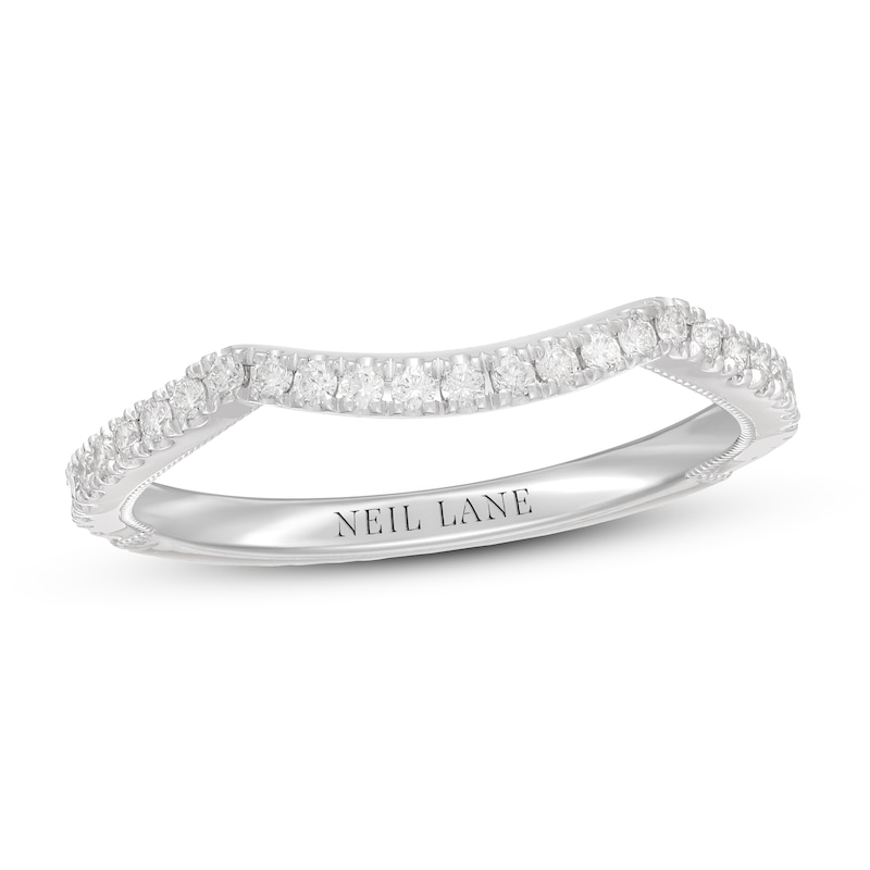 Main Image 1 of Neil Lane Diamond Wedding Band 1/4 ct tw Round-cut 14K White Gold