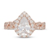 Neil Lane Diamond Engagement Ring 2-1/8 ct tw Pear/Round 14K Rose Gold