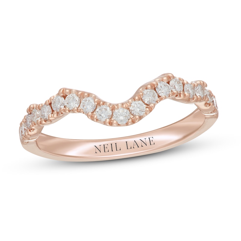 Neil Lane Round-Cut Diamond Wedding Band 1/3 ct tw 14K Rose Gold