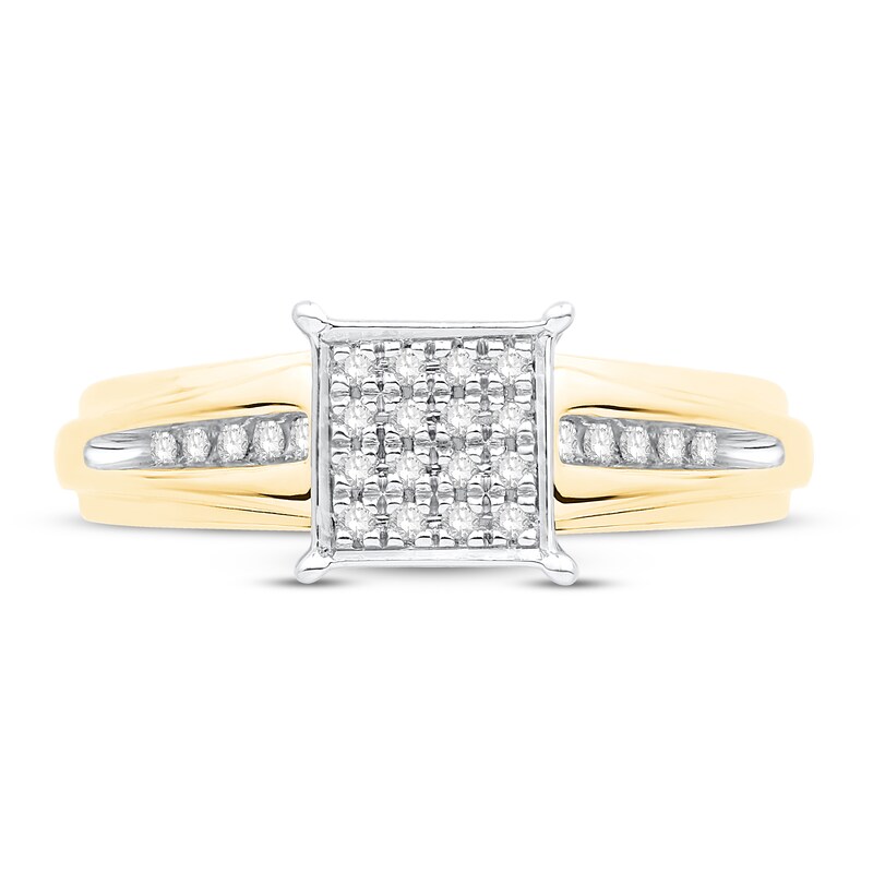 Diamond Engagement Ring 1/6 ct tw Round-cut 10K Yellow Gold