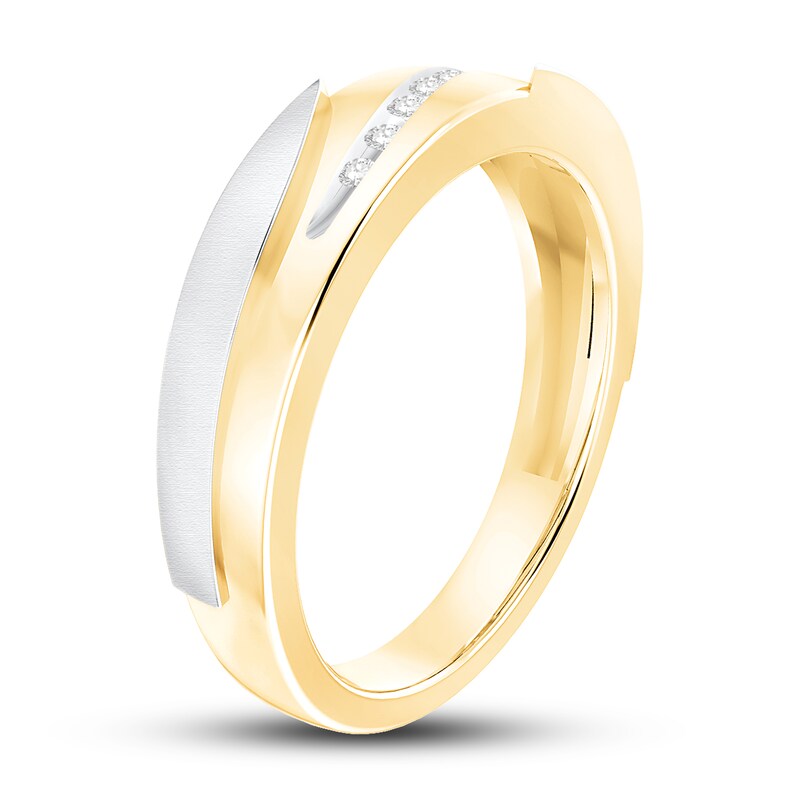 Diamond Wedding Band 1/20 ct tw Round-cut 10K Yellow Gold
