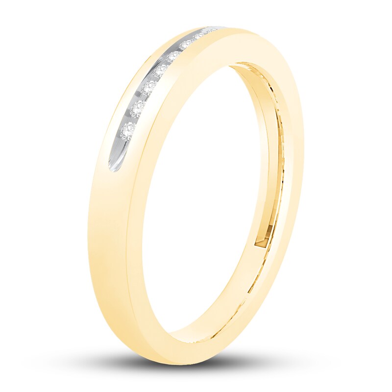 Diamond Wedding Band 1/15 ct tw Round-cut 10K Yellow Gold