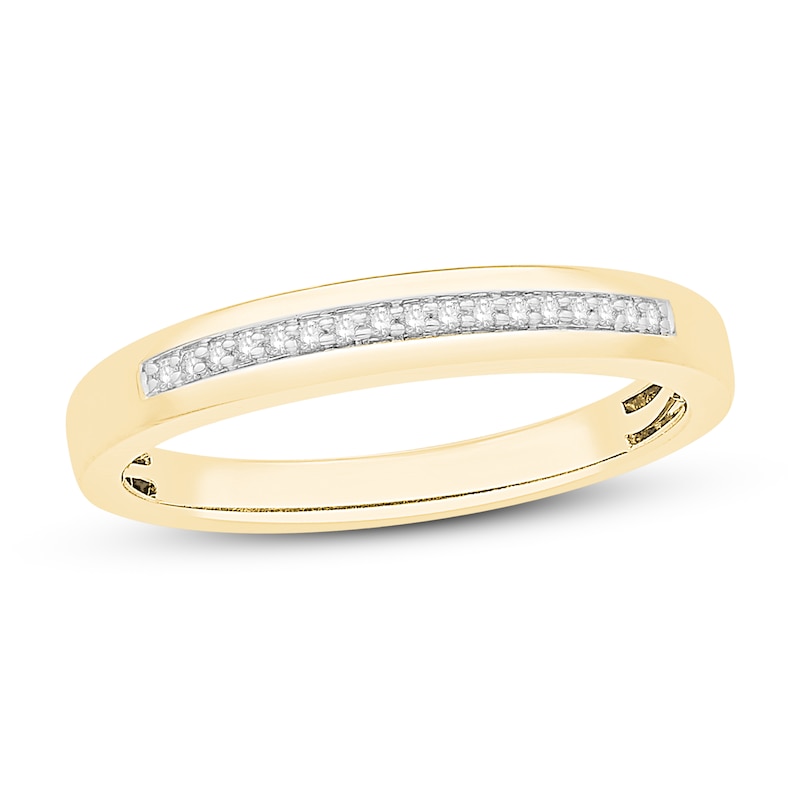 Main Image 1 of Diamond Wedding Band 1/20 ct tw Round-cut 10K Yellow Gold
