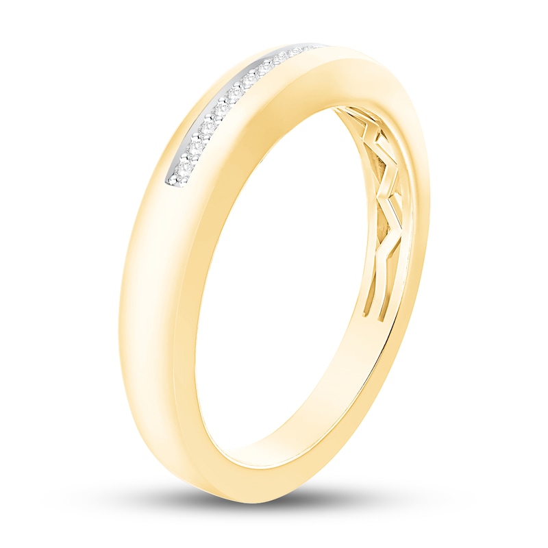 Main Image 2 of Diamond Wedding Band 1/20 ct tw Round-cut 10K Yellow Gold