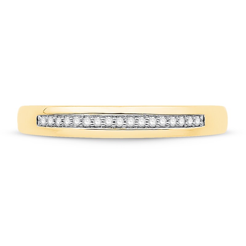 Main Image 3 of Diamond Wedding Band 1/20 ct tw Round-cut 10K Yellow Gold