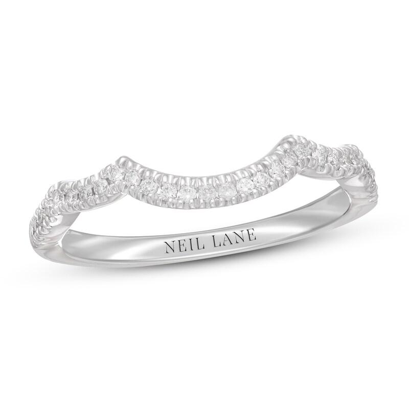 Neil Lane Diamond Wedding Band 1/8 ct tw Round-cut 14K White Gold
