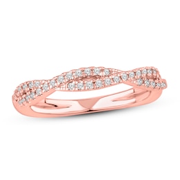 Adore Diamond Anniversary Ring 1/4 ct tw Round-cut 14K Rose Gold