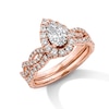 Thumbnail Image 1 of Neil Lane Diamond Bridal Set 1-1/2 ct tw Pear & Round-cut 14K Rose Gold