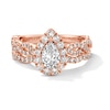 Thumbnail Image 3 of Neil Lane Diamond Bridal Set 1-1/2 ct tw Pear & Round-cut 14K Rose Gold