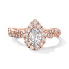 Thumbnail Image 3 of Neil Lane Diamond Engagement Ring 1-1/6 ct tw Pear/Round 14K Rose Gold