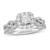 Thumbnail Image 1 of Neil Lane Diamond Engagement Ring 1-1/4 ct tw Princess/Round 14K White Gold