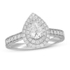 Thumbnail Image 0 of Neil Lane Diamond Engagement Ring 1-1/8 ct tw Pear/Round 14K White Gold