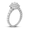 Thumbnail Image 1 of Neil Lane Diamond Engagement Ring 1-1/2 ct tw Cushion/Round 14K White Gold