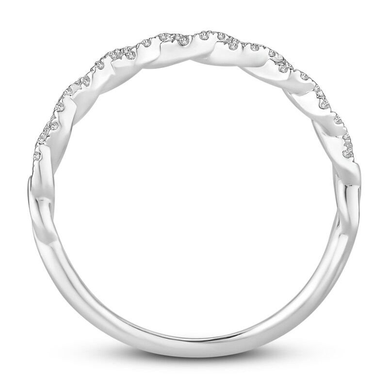 Diamond Wedding Band 1/6 ct tw Round-cut 14K White Gold