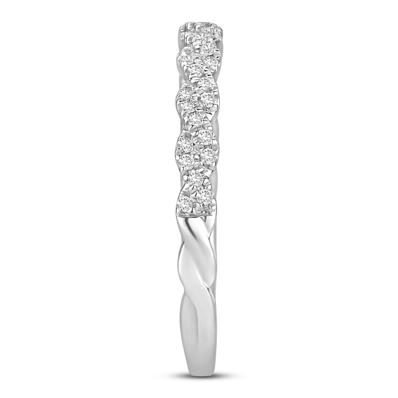Diamond Wedding Band 1/6 ct tw Round-cut 14K White Gold