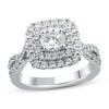 Diamond Engagement Ring 1-3/4 ct tw Round Cut 14K White Gold