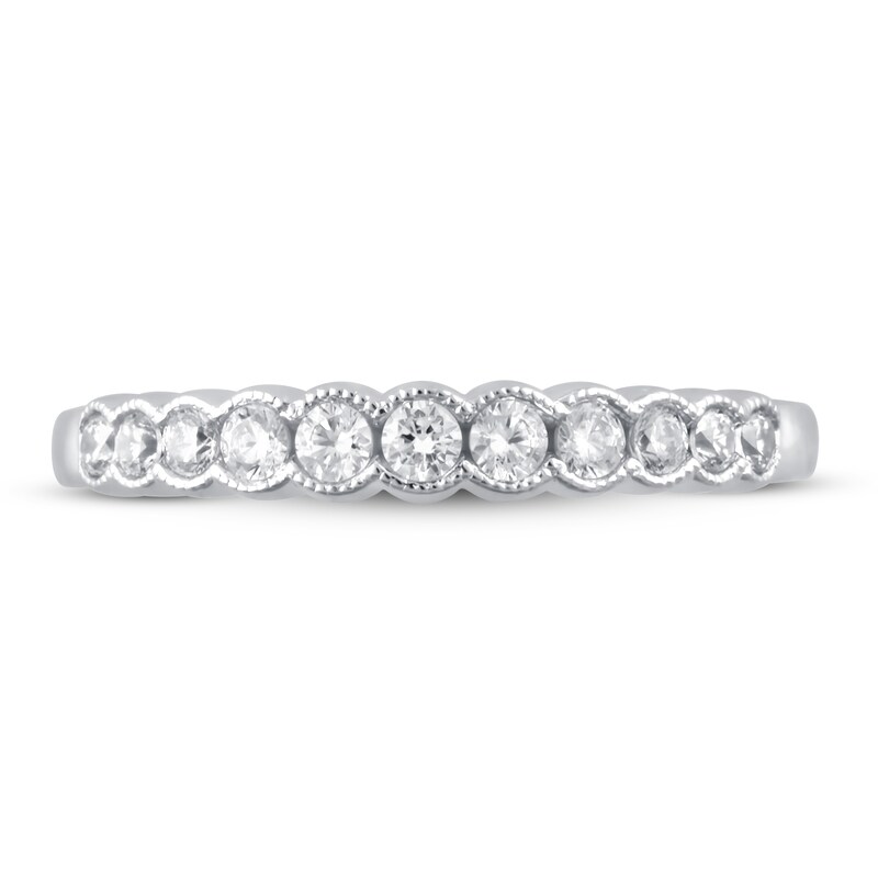 Diamond Wedding Band 1/3 ct tw Round-cut 14K White Gold
