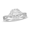 Thumbnail Image 0 of Neil Lane Diamond Engagement Ring 1-1/8 ct tw Cushion/Round 14K White Gold
