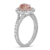 Thumbnail Image 1 of Neil Lane Oval-cut Morganite Engagement Ring 3/4 ct tw Diamonds 14K Two-Tone Gold