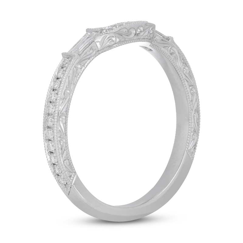 Main Image 2 of Neil Lane Diamond Wedding Band 1/3 ct tw Round & Baguette 14K White Gold