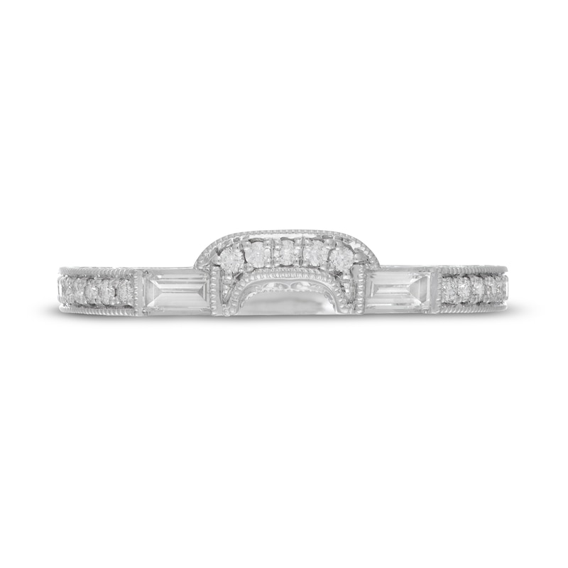 Main Image 3 of Neil Lane Diamond Wedding Band 1/3 ct tw Round & Baguette 14K White Gold