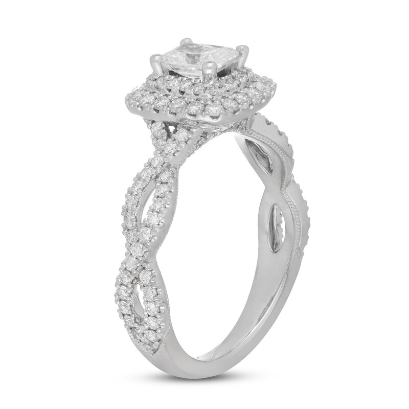 Neil Lane Diamond Engagement Ring 1-1/18 ct tw Radiant 14K White Gold