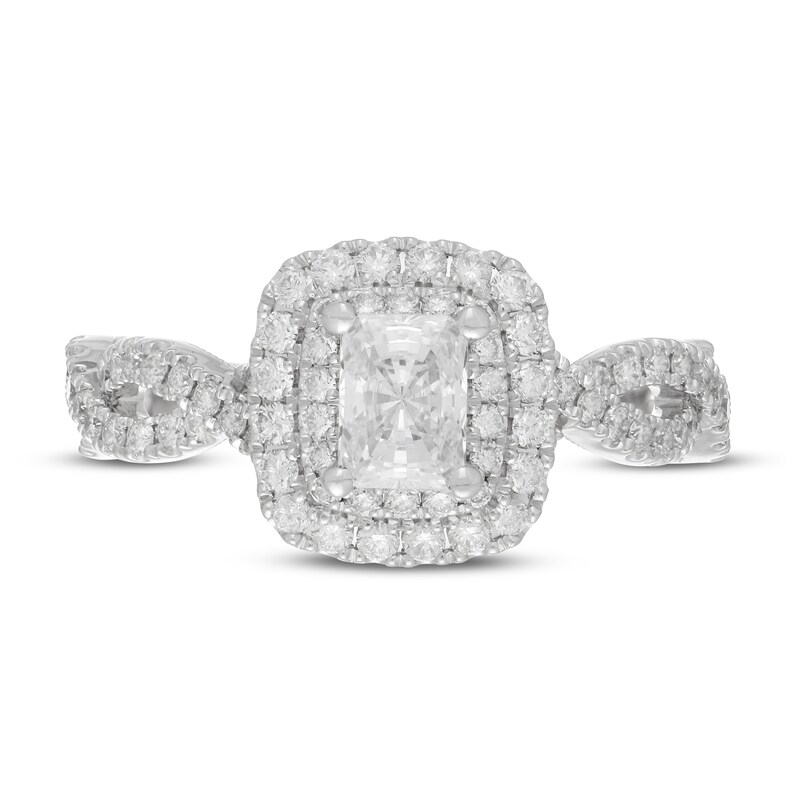 Neil Lane Diamond Engagement Ring 1-1/18 ct tw Radiant 14K White Gold