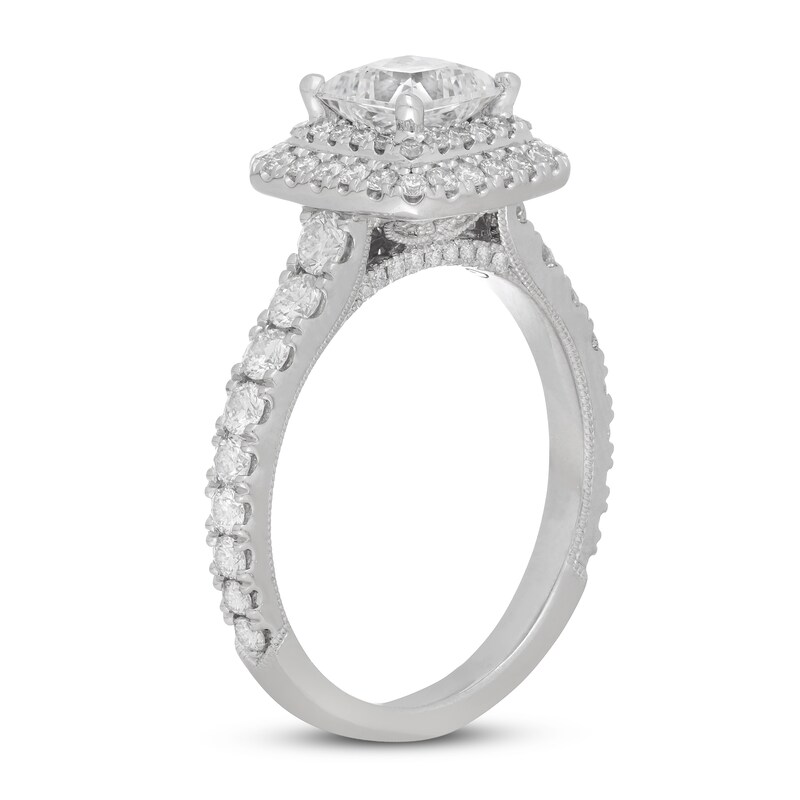 Neil Lane Diamond Engagement Ring 1-7/8 ct tw Princess 14K White Gold