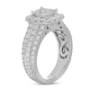 Thumbnail Image 1 of Neil Lane Engagement Ring 2-7/8 ct tw Emerald, Princess & Round 14K White Gold