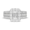 Thumbnail Image 2 of Neil Lane Engagement Ring 2-7/8 ct tw Emerald, Princess & Round 14K White Gold