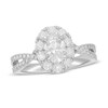 Neil Lane Diamond Engagement Ring 1-3/4 ct tw Oval & Round 14K White Gold