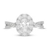 Neil Lane Diamond Engagement Ring 1-3/4 ct tw Oval & Round 14K White Gold