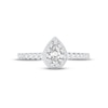 Thumbnail Image 2 of Diamond Engagement Ring 5/8 ct tw Pear/Round 14K White Gold