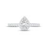Thumbnail Image 3 of Adore Diamond Engagement Ring 5/8 ct tw Pear/Round 14K White Gold